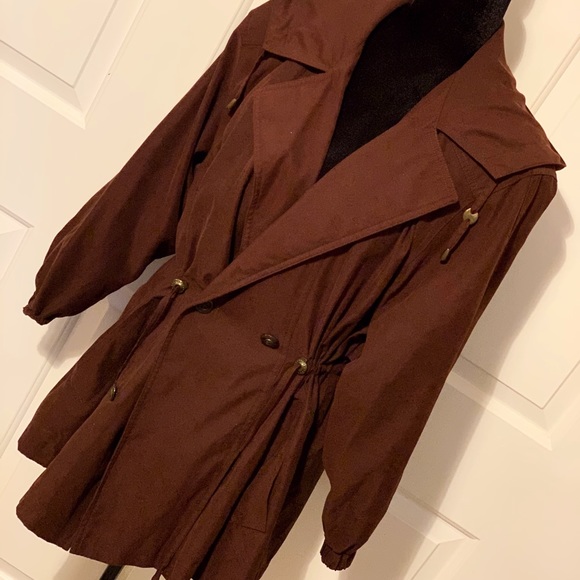 Jacqueline Ferrar Jackets & Blazers - Jacqueline Ferrar Brown Trench Coat